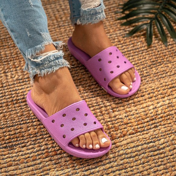 Surf Shoes - Lavender Comfort Slide Sandals Size 6